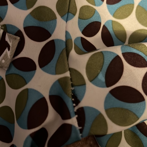 Vintage 70s collared long sleeve top - retro print - Picture 11 of 11